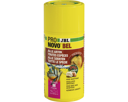 Flockenfutter JBL PRONOVO BEL FLAKES Gr. M 100 ml JBL Pro Novo Bel M Flockenfutter für Zierfische