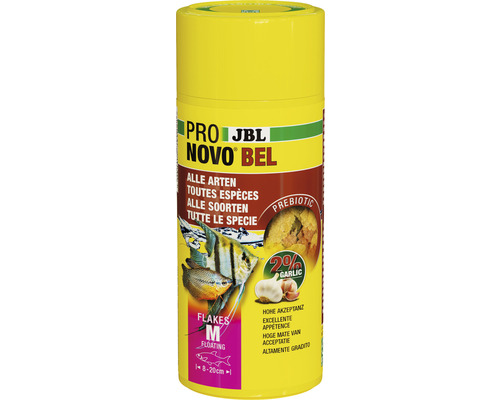 Flockenfutter JBL PRONOVO BEL FLAKES Gr. M 250 ml JBL NovoBel Flockenfutter für Zierfische
