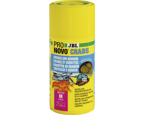 Futtertabletten JBL PRONOVO CRABS WAFER Gr. M 100 ml JBL Pro Novo Crabs Futterdose für Krebse und Krabben
