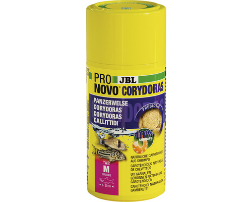 Futtertabletten JBL PRONOVO CORCDORAS Gr. M 100 ml JBL Pro Novo Corydoras Futter für Panzerwelse