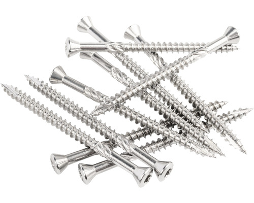 Terrassenschraube Senkkopf m. I-Stern 5x70 mm Edelstahl A2 100 Stück Edelstahlschrauben