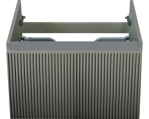 Waschtischunterschrank Sanox Frozen BxHxT 60 x 40 x 45 cm Frontfarbe petrol Waschbeckenunterschrank mit zwei offenen Türen und gerillter Front