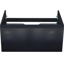 Waschtischunterschrank Sanox Frozen 3D BxHxT 80 x 40 x 45 cm Frontfarbe schwarz matt