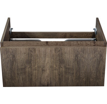 Waschtischunterschrank mit gerillter Holzoptik