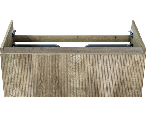 Waschtischunterschrank Sanox Frozen BxHxT 100 x 40 x 45 cm Frontfarbe grain oak Waschtischunterschrank aus Holz