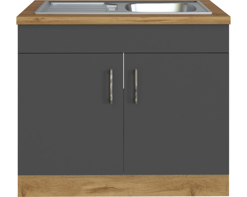 Spülenunterschrank mit zwei Türen und Spülbecken