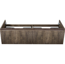 Waschtischunterschrank Sanox Frozen BxHxT 140 x 40 x 45 cm Frontfarbe charleston