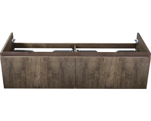 Waschtischunterschrank Sanox Frozen BxHxT 140 x 40 x 45 cm Frontfarbe charleston Holzwaschbeckenunterschrank mit zwei Türen