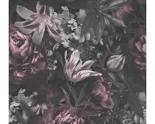 Vliestapete 38509-3 Pint Walls Floral Pfingstros grau Tapete mit Blumenmuster