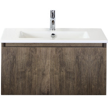 Waschtischunterschrank mit Waschbecken und Armatur