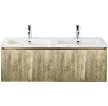 Waschtisch mit zwei Waschbecken und Unterschrank
