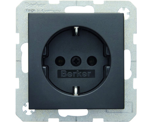 Berker 47431606 Steckdose S.1 anthrazit/matt Berker Steckdose mit Schutzkontakt