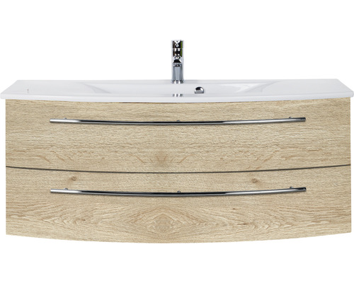 Waschtischunterschrank mit zwei Schubladen, Waschbecken und Armatur