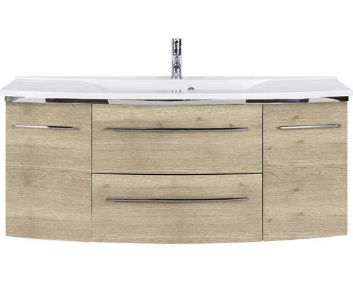 Waschtisch mit Unterschrank und zwei Schubladen sowie zwei Türen