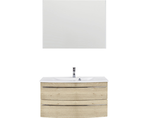 Waschtisch mit Spiegel für das Badezimmer