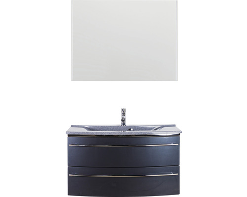 Waschtischkombination mit Waschbecken und Spiegel für das Badezimmer