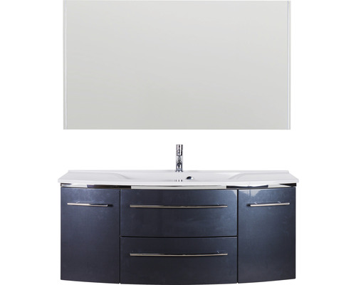 Badezimmermöbel-Set mit Waschtisch, Waschbecken und Spiegel