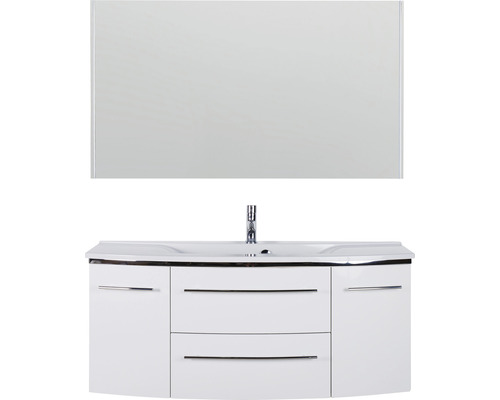 Waschtisch mit Unterschrank und Spiegel für das Badezimmer