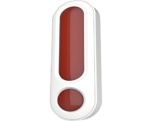 Rauchmelder mit roter Warnleuchte
