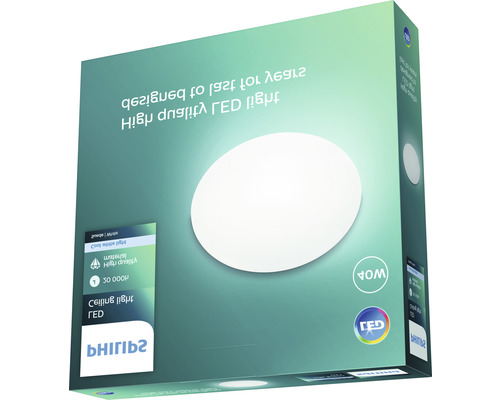Verpackung einer LED Deckenleuchte von Philips