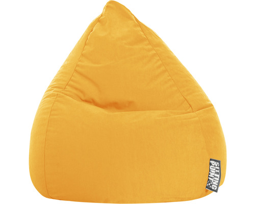 Sitzsack Sitting Point Beanbag Easy L ca. 120 Liter gelb 70x90 cm Gelber Sitzsack mit dreieckiger Form