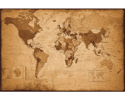 Maxiposter World Map antique 61x91,5 cm