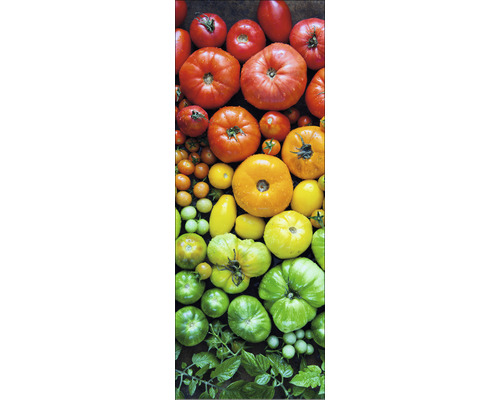Glasbild Colorful Tomatoes 30x80 cm