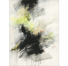 Abstraktes Gemälde mit Farbverläufen und Farbtropfen