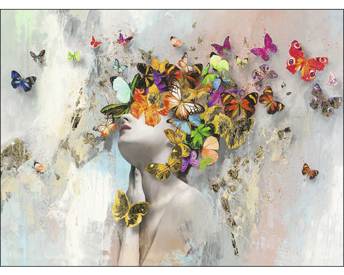 Leinwandbild Butterflies 84x116 cm