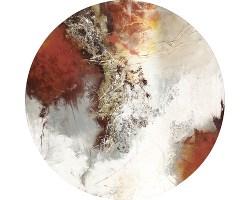 Abstraktes rundes Wandbild mit Struktur