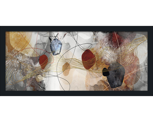 Abstraktes Wandbild mit Rahmen