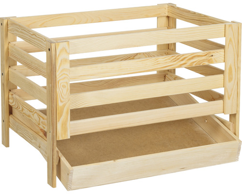 Holzregal mit Auszug