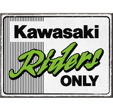 Magnet Kawasaki Riders Only 6x8 cm