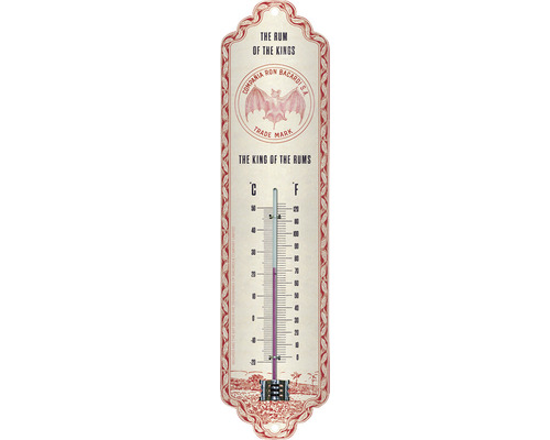 Bacardi Rum Thermometer für Innen- und Außenbereich