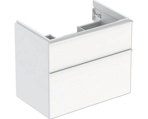Waschtischunterschrank GEBERIT iCon Frontfarbe weiß hochglanz BxHxT 74 x 61,5 x 47,6 cm 502.304.01.2 Waschtischunterschrank GEBERIT iCon Frontfarbe weiß hochglanz BxHxT 74 x 61,5 x 47,6 cm 502.304.01.2