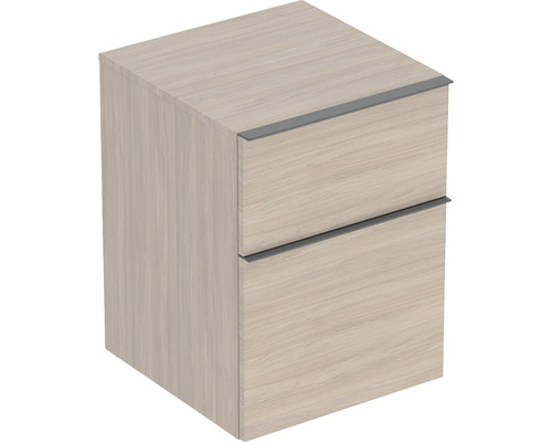 Seitenschrank GEBERIT iCon Frontfarbe Eiche BxHxT 45 x 60 x 47,6 cm 502.315.JH.1 Unterschrank mit zwei Schubladen