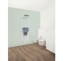 Badezimmer mit Handtuchwärmer, Toilette und Bidet