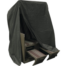 Strandkorb mit Schutzhülle