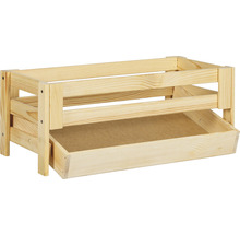 Holzkiste mit herausnehmbarer Schublade