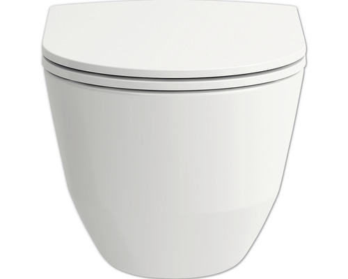 Wand-Tiefspülklosett mit geschlossenem Spülrand