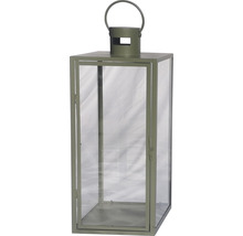 Dekorative Windlichtlaterne mit Metallrahmen und Glasscheiben
