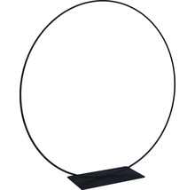 Metallring mit Metallfuß Lafiora Ø 30 cm schwarz