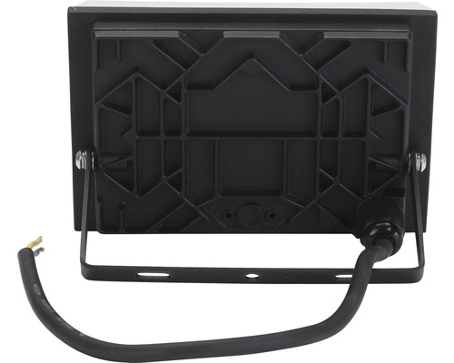 Rückansicht eines Strahlers mit Kabel und Halterung