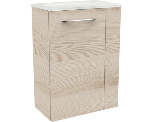 Waschtischunterschrank FACKELMANN Small Bathroom Collection BxHxT 44 x 60 cm x 24,3 cm Frontfarbe alaska esche