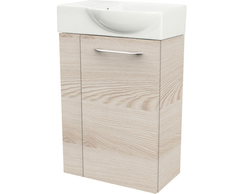 Waschtischunterschrank mit einer Tür und Waschbecken