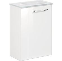 Waschtischunterschrank FACKELMANN Small Bathroom Collection BxHxT 44 x 60 cm x 24,3 cm Frontfarbe weiß hochglanz 86025