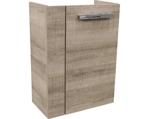 Waschtischunterschrank FACKELMANN Small Bathroom Collection BxHxT 44 x 60 cm x 24,3 cm Frontfarbe graueiche 86028