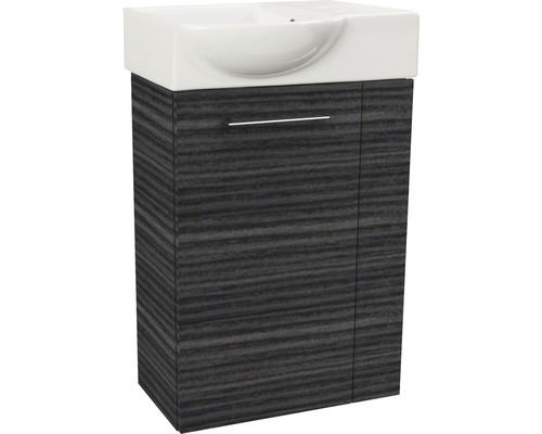 Waschtischunterschrank mit einem Waschbecken und einer Tür