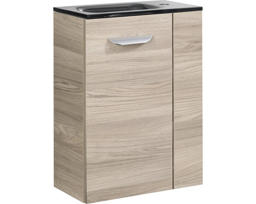 Waschtischunterschrank FACKELMANN Small Bathroom Collection BxHxT 44 x 60 cm x 24,3 cm Frontfarbe esche grau 86055