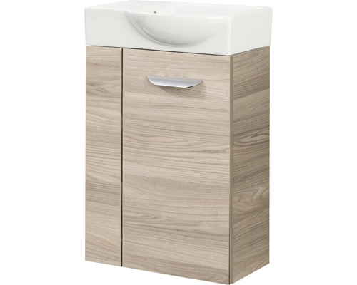 Waschtischunterschrank FACKELMANN Small Bathroom Collection BxHxT 44 x 60 cm x 24,3 cm Frontfarbe esche grau 86065